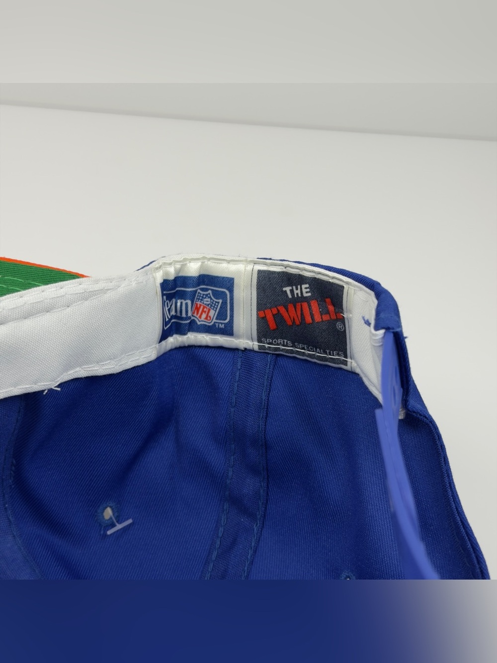Vtg Denver Broncos Sports Specialties Snapback Hat 90s The Twill Script NWT Blue - Picture 8 of 12